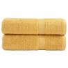 Premium Gold Bath Towels SOLUND 2pcs 100x150cm 600gsm