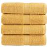 Premium Guest Towels SOLUND 4pcs Gold - Soft & Durable