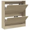 Shoe Cabinet Sonoma Oak 80x21x87.5 cm Engineered Wood Colour sonoma oak Size 80 x 21 x 87.5 cm Quantity in Package 1 Number of 