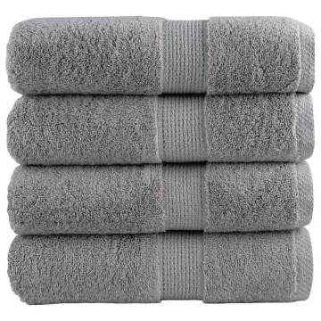 Premium Soap Towels SOLUND - 4pcs Grey 30x30cm 600gsm