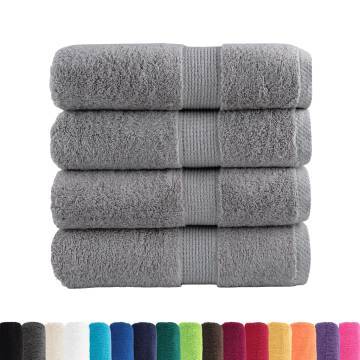 Premium Soap Towels SOLUND - 4pcs Grey 30x30cm 600gsm