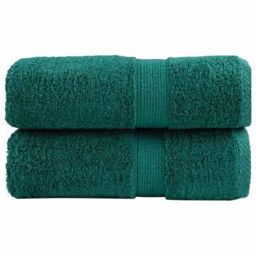 Premium Soap Towels SOLUND - 2 pcs Green 30x30 cm 600 gsm