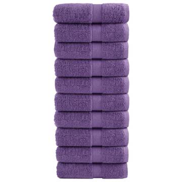 Premium Soap Towels SOLUND - 10 pcs Purple 30x30 cm