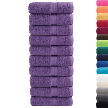 Premium Soap Towels SOLUND - 10 pcs Purple 30x30 cm