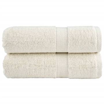 Premium Soap Towels SOLUND 2 pcs - Soft Cotton Cream 30x30 cm