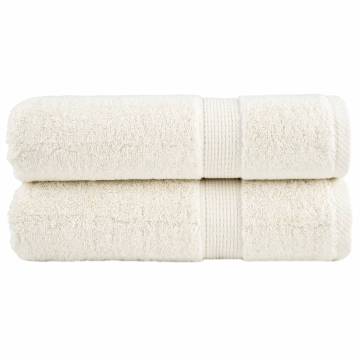 Premium Hand Towels SOLUND Cream 2 pcs 50x100 cm - 600 gsm