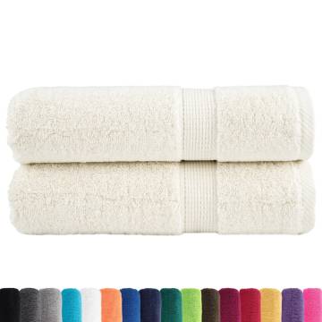 Premium Hand Towels SOLUND Cream 2 pcs 50x100 cm - 600 gsm