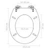 Brown MDF Soft Close Toilet Seat - Simple Design | Hipomarket