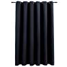 Blackout Curtain with Metal Rings Black 290x245 cm - HipoMarket