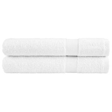 Premium Sauna Towels SOLUND 2pcs | 80x200cm White 600gsm