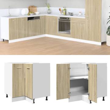 Corner Bottom Cabinet Sonoma Oak - Optimise Your Kitchen Space