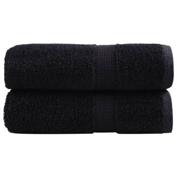 Premium Soap Towels SOLUND - 2pcs Black 30x30 cm 600 gsm