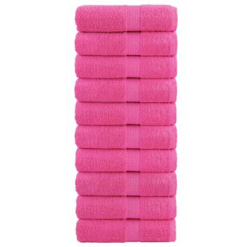 Premium Soap Towels SOLUND - 10 Pcs Pink 30x30 cm 600 gsm