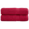  Premium Shower Towels SOLUND 2 pcs Red 70x140 cm 600 gsm Colour red Size 70 x 140 cm Quantity in Package 2 