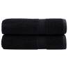  Premium Bath Towels SOLUND 2 pcs 100x150 cm 600 gsm Colour black Size 100 x 150 cm Quantity in Package 2 