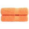  Premium Hand Towels SOLUND 2 pcs Orange 50x100 cm 600 gsm Colour orange Size 50 x 100 cm Quantity in Package 2 