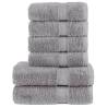  6 Piece Premium Towel Set SOLUND Grey 600 gsm Colour grey Quantity in Package 1 