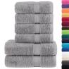 6 Piece Premium Towel Set SOLUND Grey - 600 GSM Quality