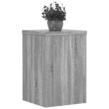 Plant Stands - 2 Pcs Grey Sonoma | Durable Engineered Wood