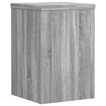 Plant Stands - 2 Pcs Grey Sonoma | Durable Engineered Wood