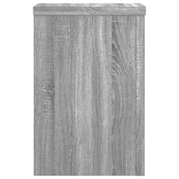 Plant Stands - 2 Pcs Grey Sonoma | Durable Engineered Wood