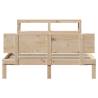 Solid Wood Pine Bed Frame with Headboard 120x200 cm