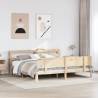 Super King Bed Frame with Headboard - Solid Pine Wood 180x200 cm