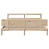 Super King Bed Frame with Headboard - Solid Pine Wood 180x200 cm