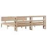 Super King Bed Frame with Headboard - Solid Pine Wood 180x200 cm