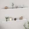 Wall Shelves 2 pcs White 115x9x3 cm Colour white Size 115 x 9 x 3 cm Quantity in Package 2 Number of Pieces 1 