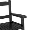 Rocking Chairs for Children | 2 pcs Black Solid Wood Poplar