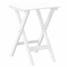 Rocking Chair with Foldable Table - White Solid Wood Poplar