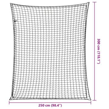 Trailer Net with Elastic Rope Black 3x2.5m - Hipo Market