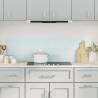 Stylish White Tempered Glass Kitchen Backsplashes | 70x40 cm