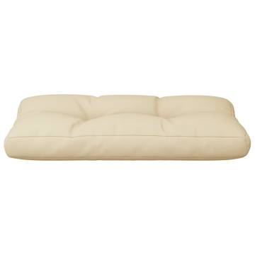 Beige Pallet Cushion 80x40x12 cm - Durable & Comfortable