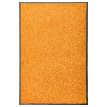 Washable Orange Doormat 60x90 cm - Hipomarket