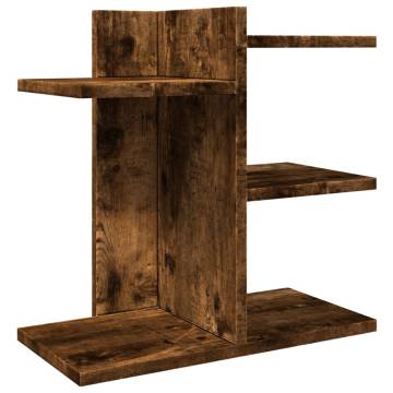 Desk Organiser Smoked Oak | Compact & Stylish | 42x21.5x42 cm