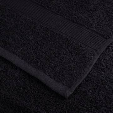 Premium Hand Towels SOLUND - 2 pcs Black 50x100 cm