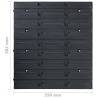 96 Piece Storage Bin Kit with Wall Panels - Blue & Black