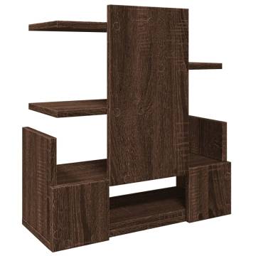 Desk Organiser Brown Oak - Engineered Wood | HipoMarket