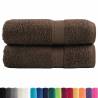 Premium Guest Towels SOLUND 2pcs Brown - Ultra Soft & Absorbent