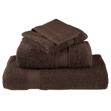 Premium Guest Towels SOLUND 2pcs Brown - Ultra Soft & Absorbent