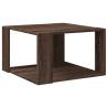 Brown Oak Coffee Table - Modern Design, 51.5x51.5x30 cm