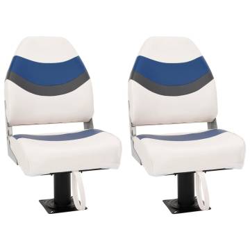 4 Piece Foldable Boat Seat Set with High Backrest | HipoMarket