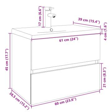 2 Piece Bathroom Furniture Set - Stylish Storage Solution