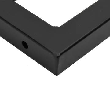 Black Trapezium Shelf Brackets for Washbasin - 2pcs | HipoMarket