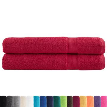 Premium Sauna Towels SOLUND Red 80x200 cm - 2 pcs