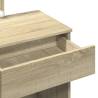 Dressing Table with LED - Sonoma Oak 100x40x130 cm | HipoMarket