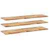 Stylish Floating Shelves - 3 pcs Solid Acacia Wood | HipoMarket