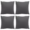 4 pcs Anthracite Sofa Cushions 50x50 cm - Hipomarket UK